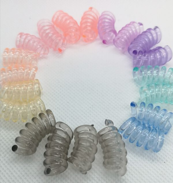 Nadelhalter Nadelspiel Spirale in transparente Farben im Farbkreis ohne Namen