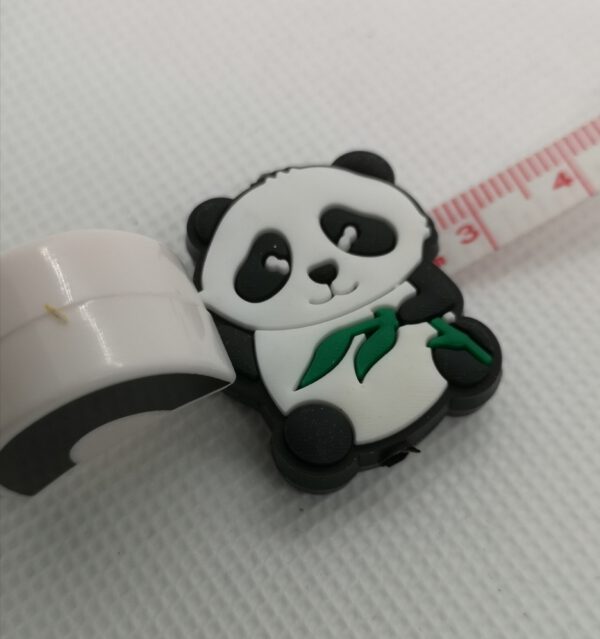 Maschenstopper Panda Girl und Panda Boy Breite auf einem Maßband 2,5 cm